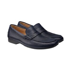 Crockett & Jones Genoa Penny Loafers Navy Size 9 Grain Leather Driving Shoes UK9